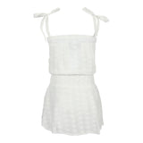 Eyelet Smock Waist Romper - Denny's