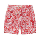 Red Hawaiian Floral Swim Trunk - Denny's