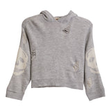 Skull Distressed Hoodie Sweater - Denny's