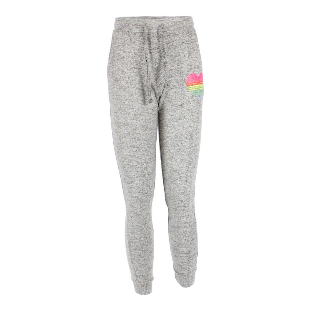 Brushed Fleece Jogger Neon Stripe Heart - Denny's