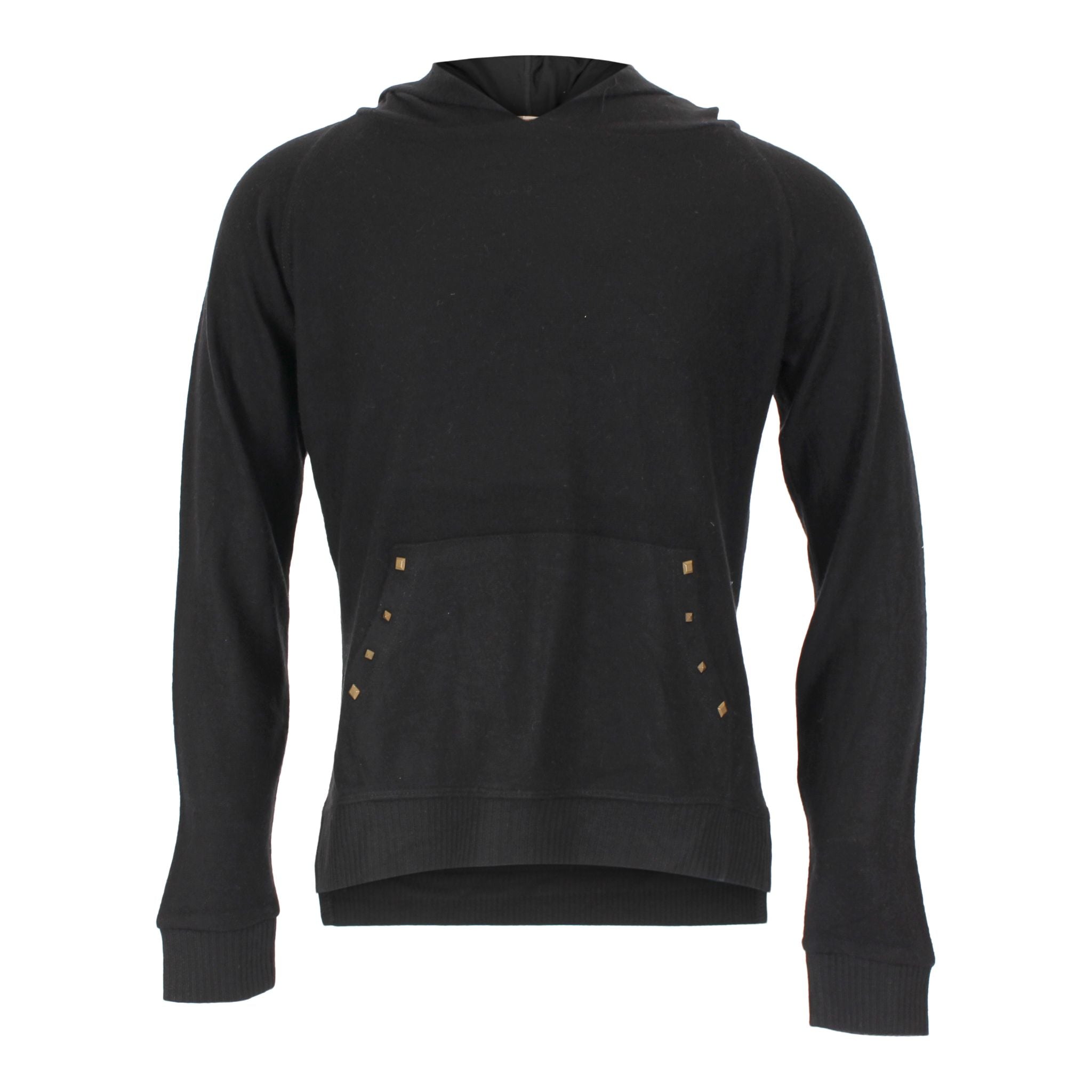 Hoody with Grommets & Rhinestone Leopard Lips on Back - Denny's