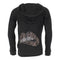 Hoody with Grommets & Rhinestone Leopard Lips on Back - Denny's