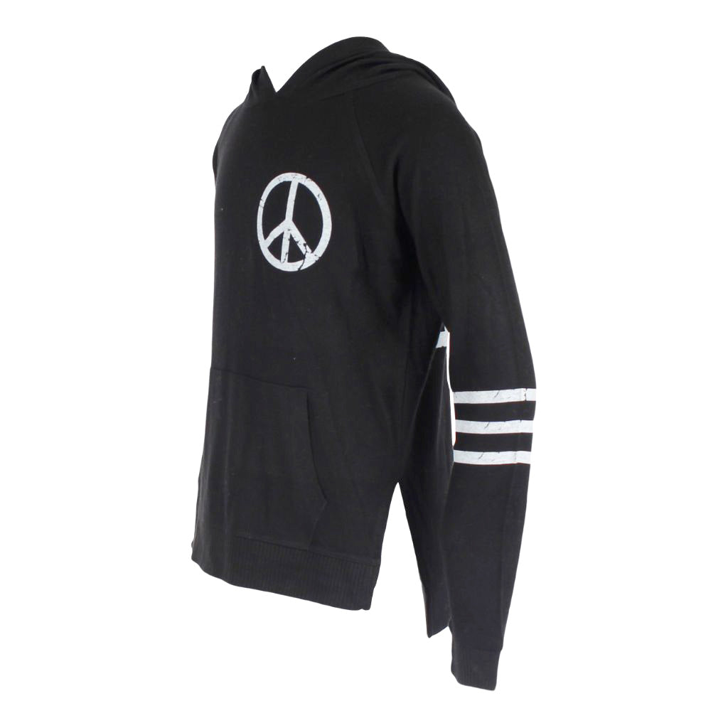 Hacci Hoody with Peace Love Stripes - Denny's