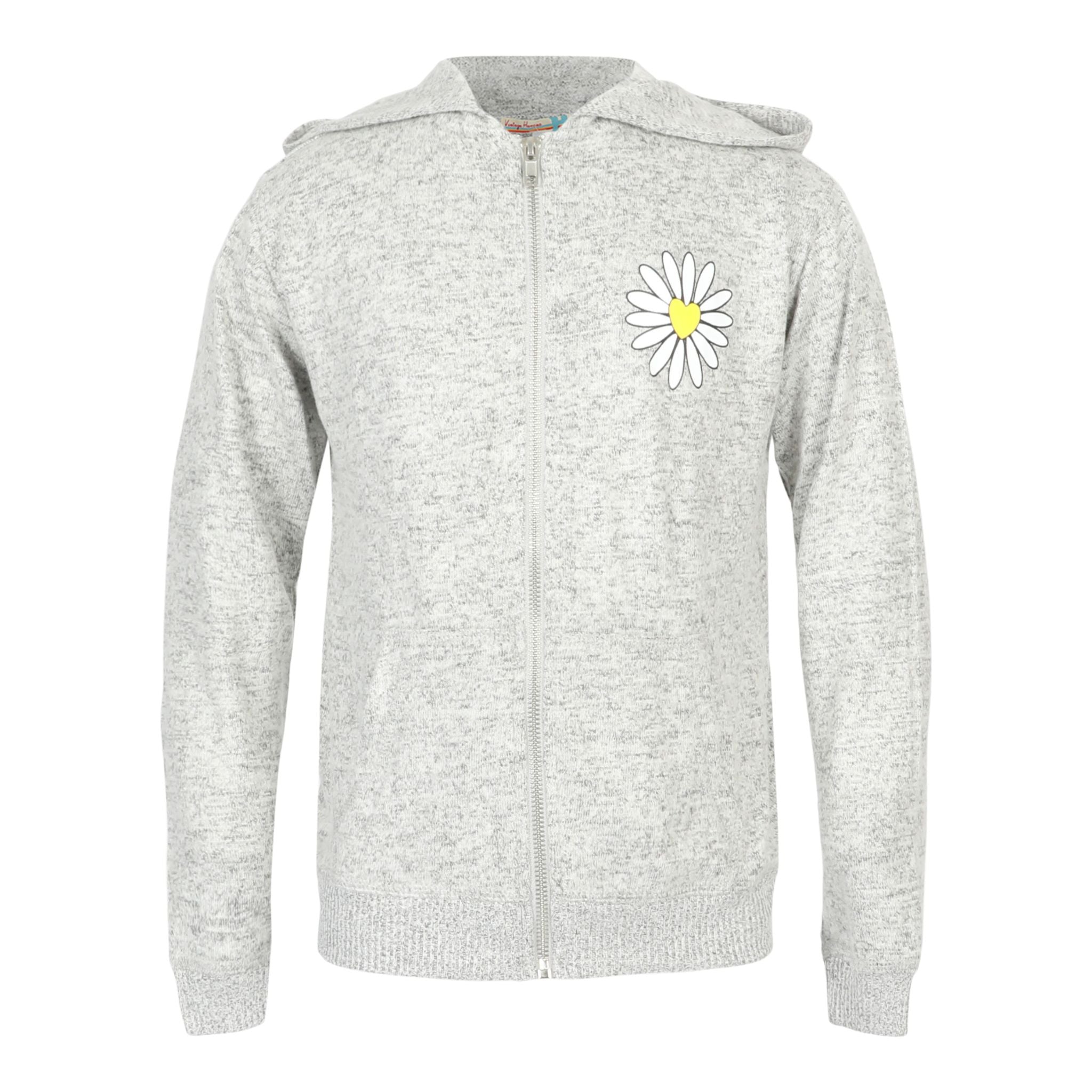 Smiley Peace Love Daisy Hacci Zip Hoodie - Denny's