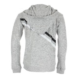 Zip Hacci Hoody with Black/Grey/White Retro Stripes - Denny's