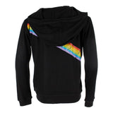 Zip Up Hacci Hoody with Primary Stripes - Denny's