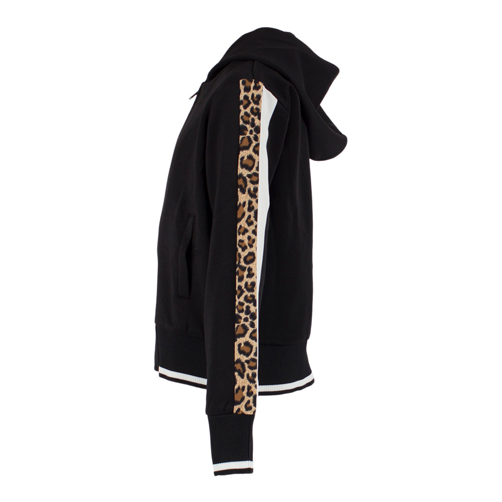 Track Jacket with Leopard Stripe - Denny's