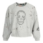 Rhinestone Skull Tie Dye Sweatshirt - Denny's