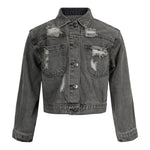 Fringe And Rhinestones Denim Jacket - Denny's