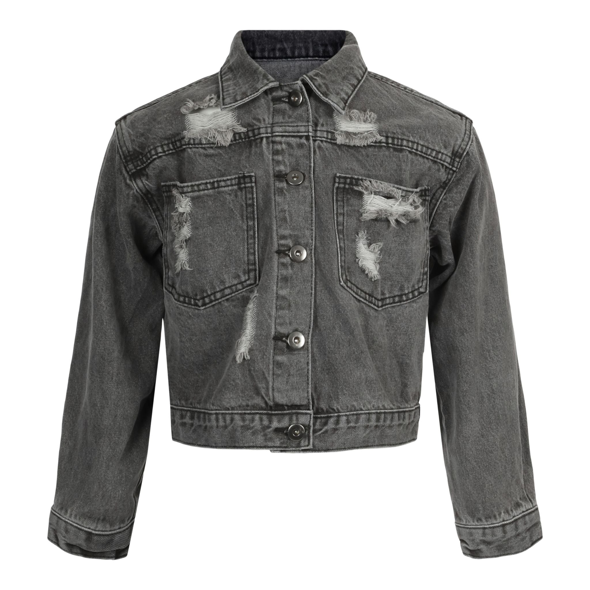 Fringe And Rhinestones Denim Jacket - Denny's