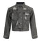 Fringe And Rhinestones Denim Jacket - Denny's