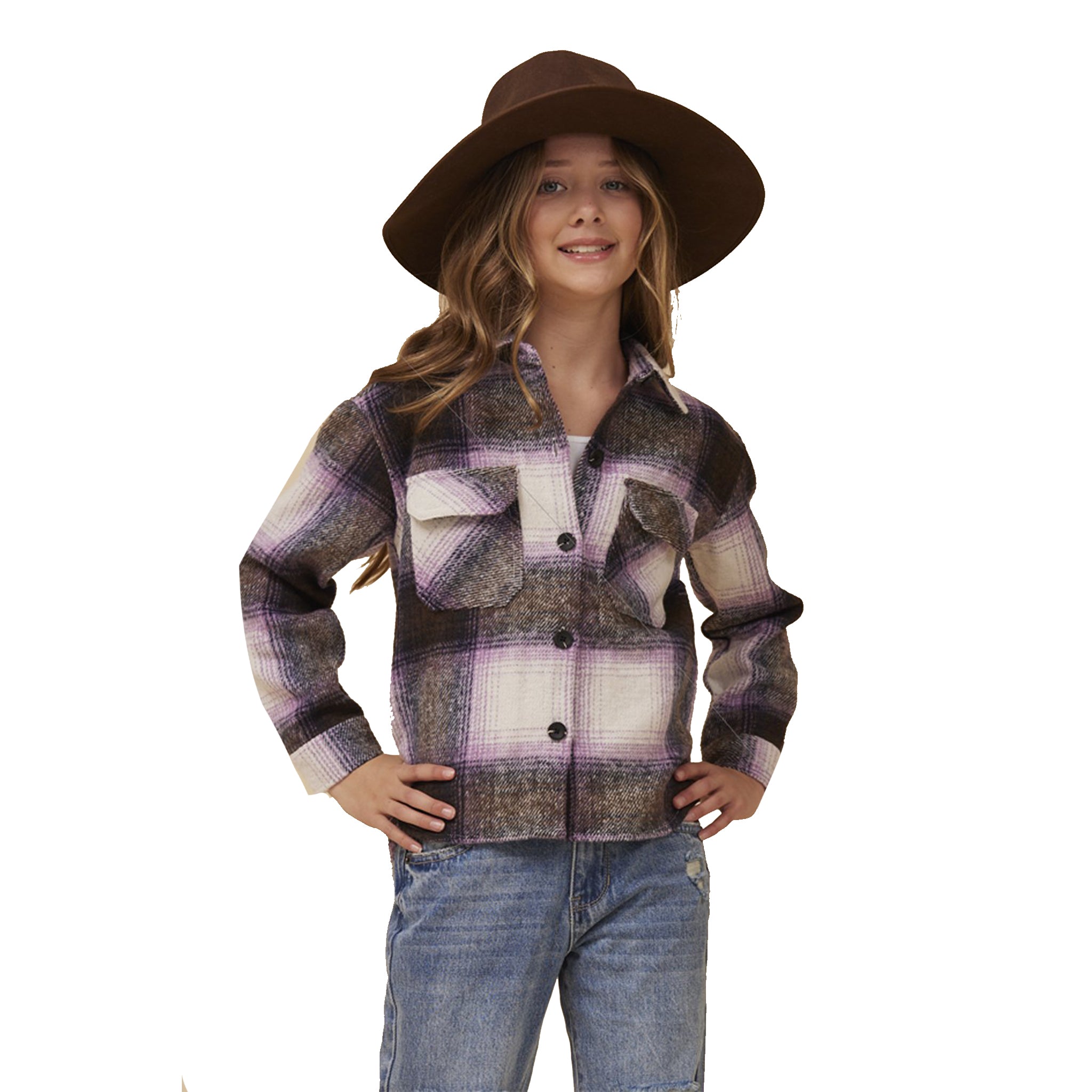 Frost Flannel Shacket - Denny's
