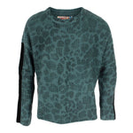 Leopard Sweater with Taping On Sleeve - Denny's