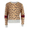 Leopard Sweatshirt with Elbow Cut Out - Denny's