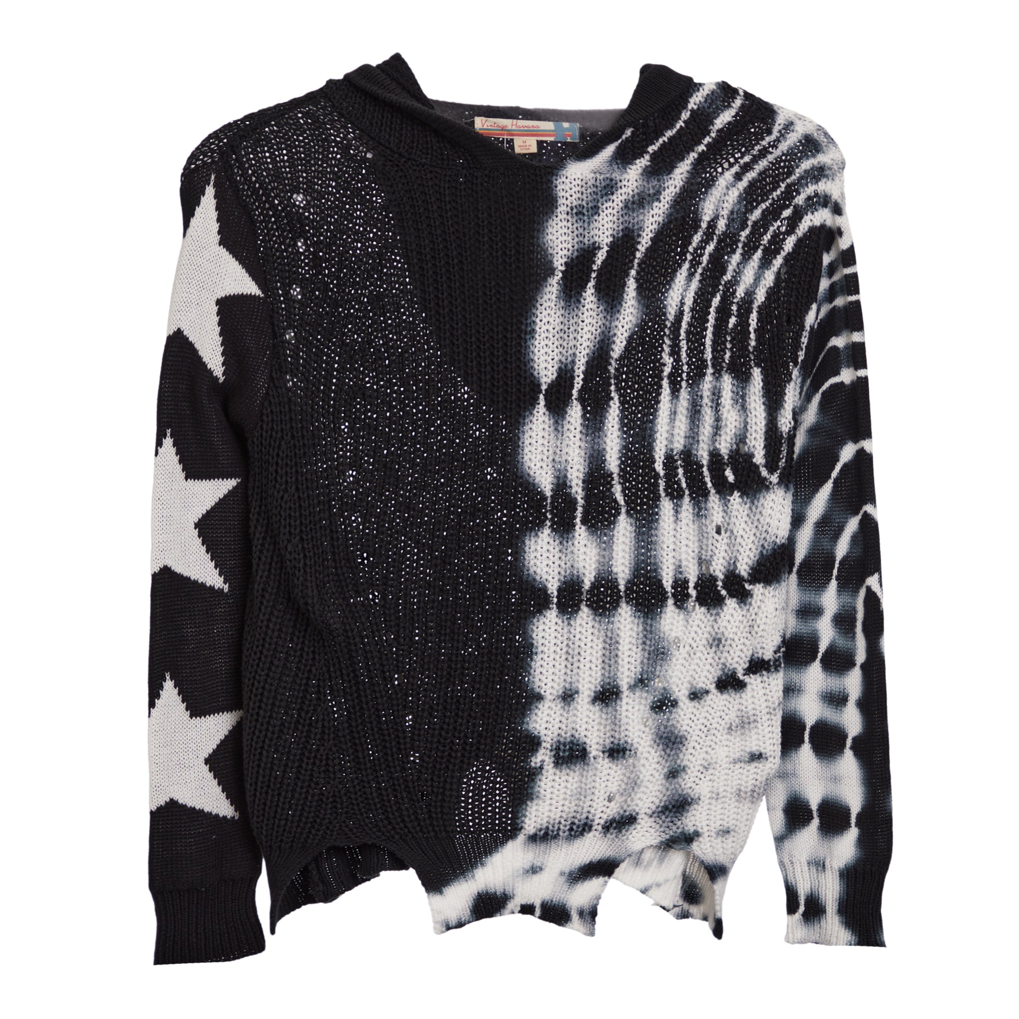 Star Sleeves Tie Dye Sweater - Denny's