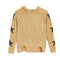White Stars Sleeve Chenille Hoodie - Denny's