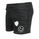 Allover White Icons Camo Short - Denny's