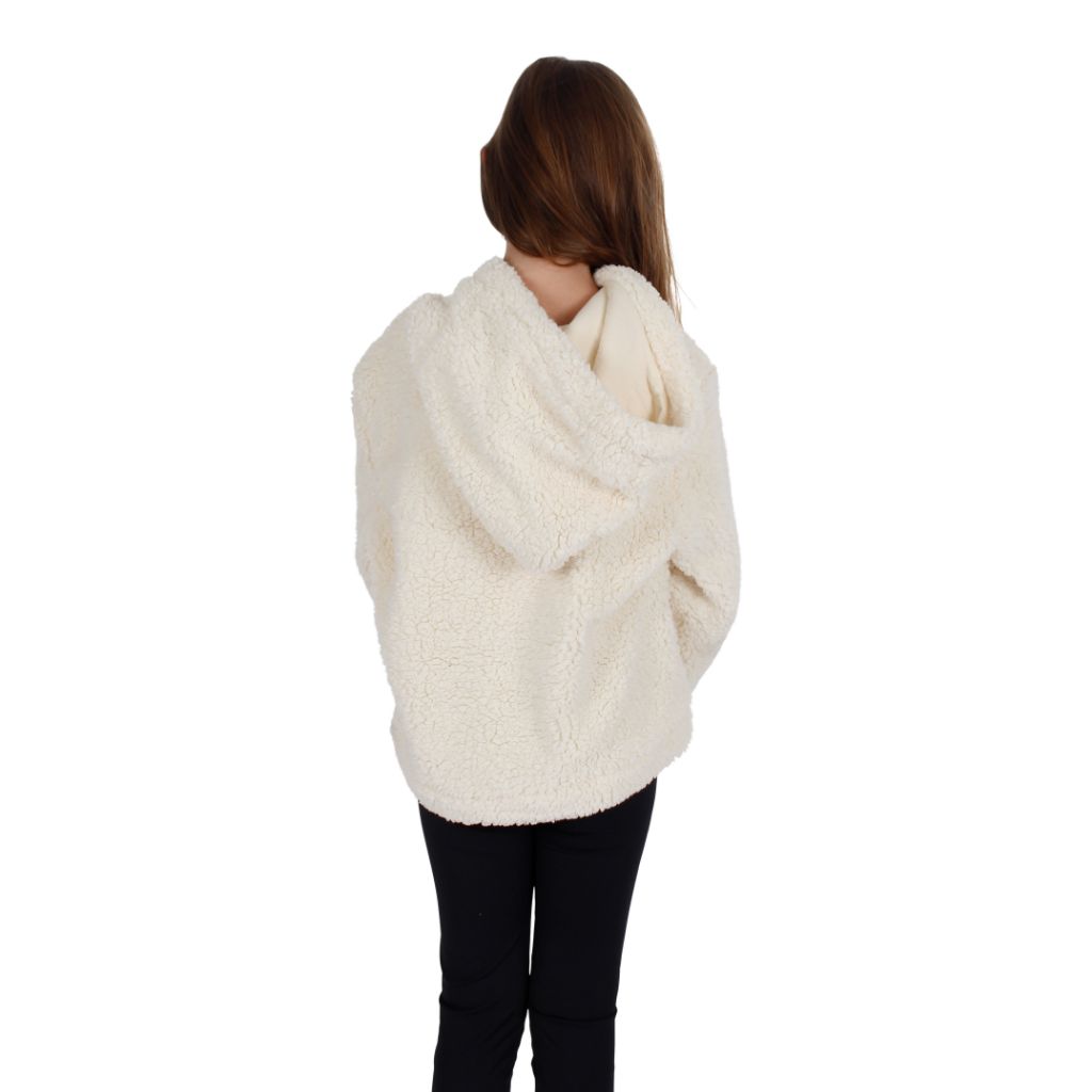 Sherpa Pull Over with Hood - Denny's
