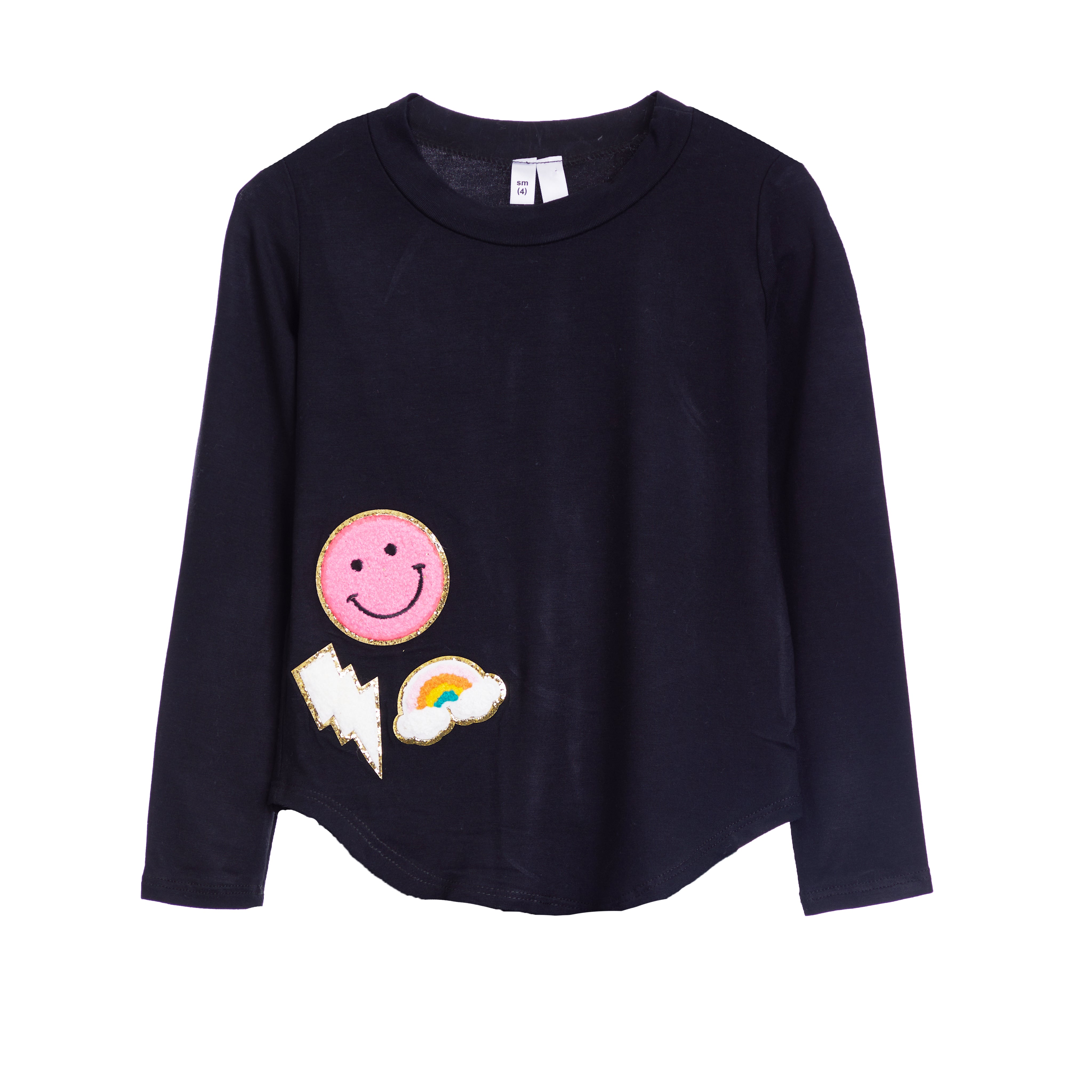 Glitter Chenille Patches Tunic - Denny's