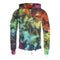 Black Crackle Rainbow Zip Hoodie - Denny's