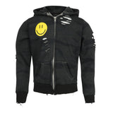 Yellow Smiley Camo Zip Hoodie - Denny's