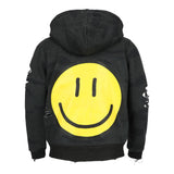 Yellow Smiley Camo Zip Hoodie - Denny's