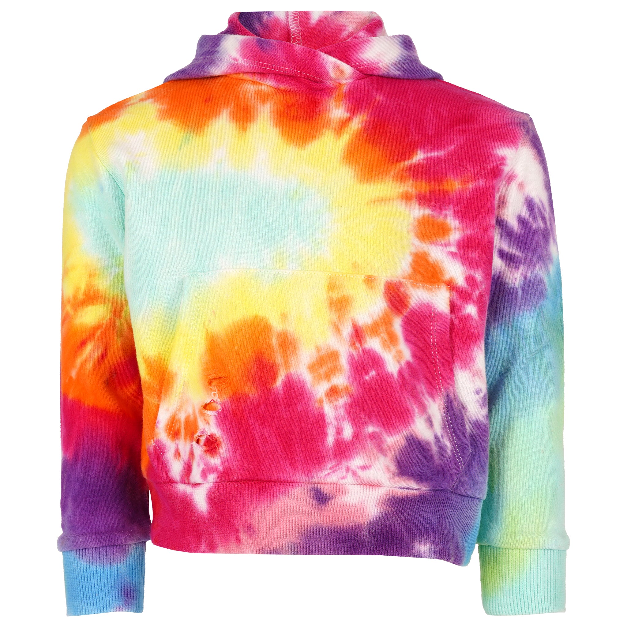 Pullover Hoody Tie Dye Reggie w Rips - Denny's