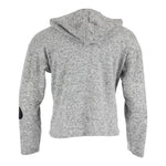 Long Sleeve Hacci Crop Hoody with Glitter Hearts - Denny's