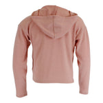 Long Sleeve Hacci Crop Hoody with Heart Smiley - Denny's
