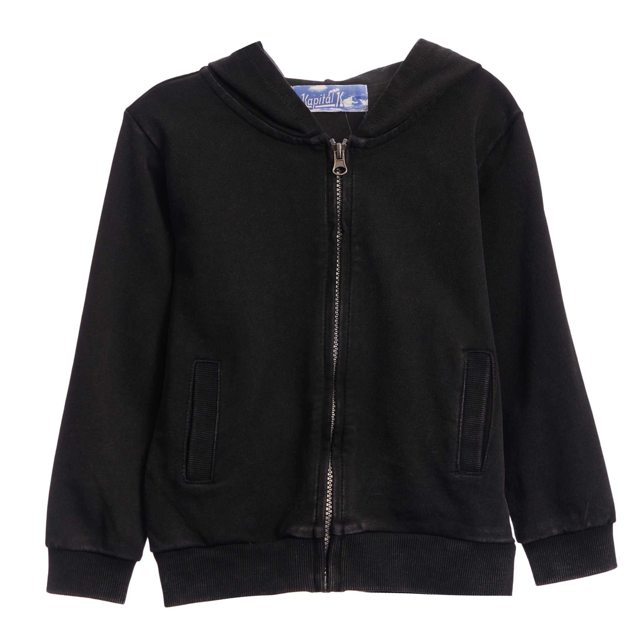 Acid Wash Zip Hoodie - Denny's