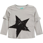 Black Star Ruffle Tee - Denny's