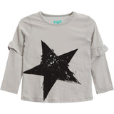 Black Star Ruffle Tee - Denny's