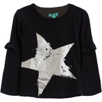 Silver Star Ruffle Tee - Denny's