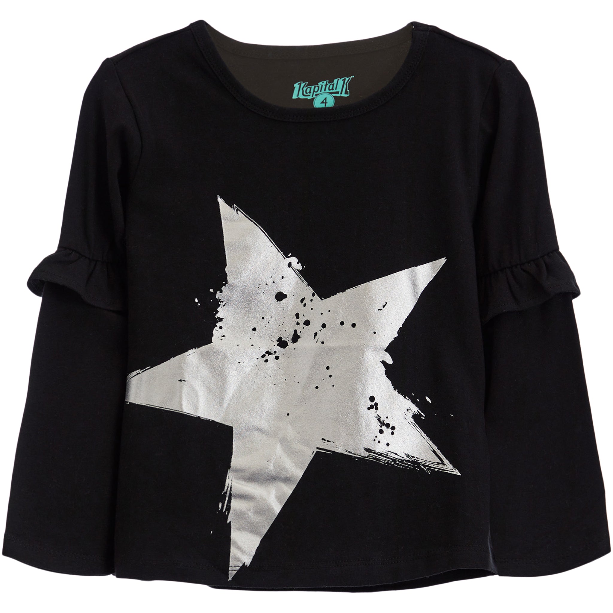 Silver Star Ruffle Tee - Denny's