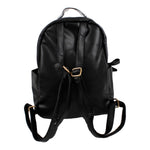 Leather Metallic Smiley Face Backpack - Denny's