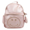 Leather Metallic Smiley Face Backpack - Denny's
