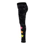 Sublimation Seamless Camo Legging with Neon Stars - Denny's