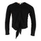 Tie Front Blouse Animal Taping Down Side - Denny's