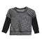 Black Knit 2fer Sweatshirt - Denny's