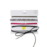 5 Piece Star Beads Emoji Smiley Choker - Denny's