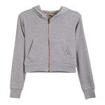 Thermal Crop Zip Hoodie - Denny's