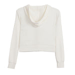 Thermal Crop Zip Hoodie - Denny's
