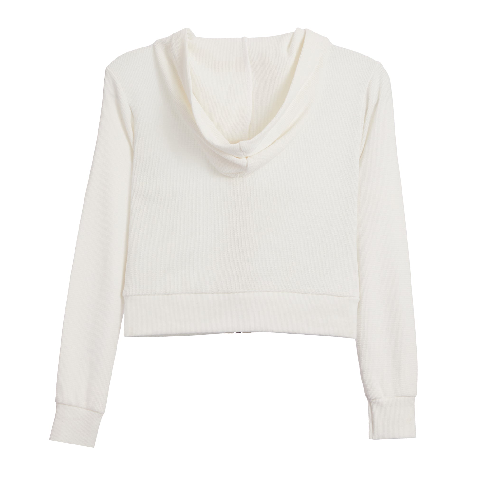 Thermal Crop Zip Hoodie - Denny's