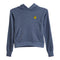 Embroidered Smiley Waffle Hoodie - Denny's