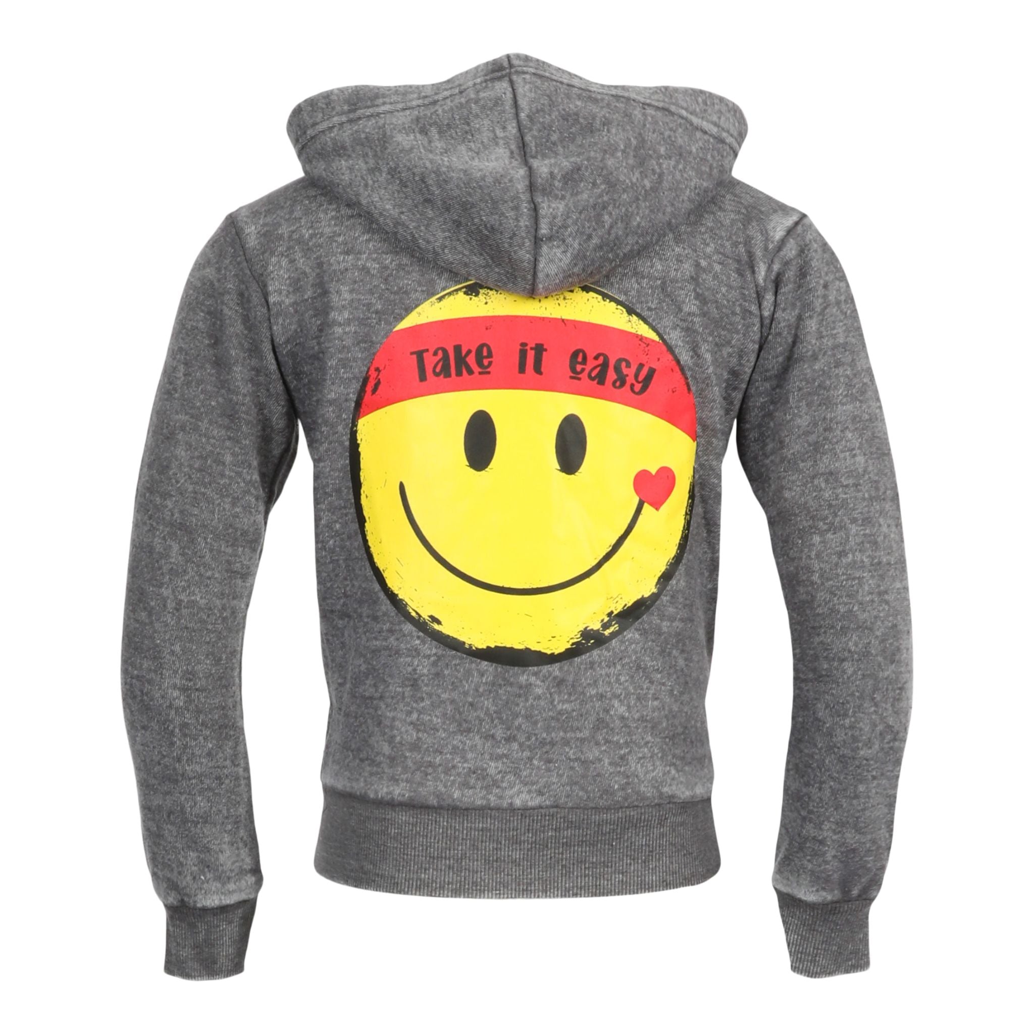 Take It Easy Smiley Fleece Zip Jacket - Denny's