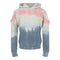 Exotic Plume Cold Shoulder Sweatshirt - Denny's