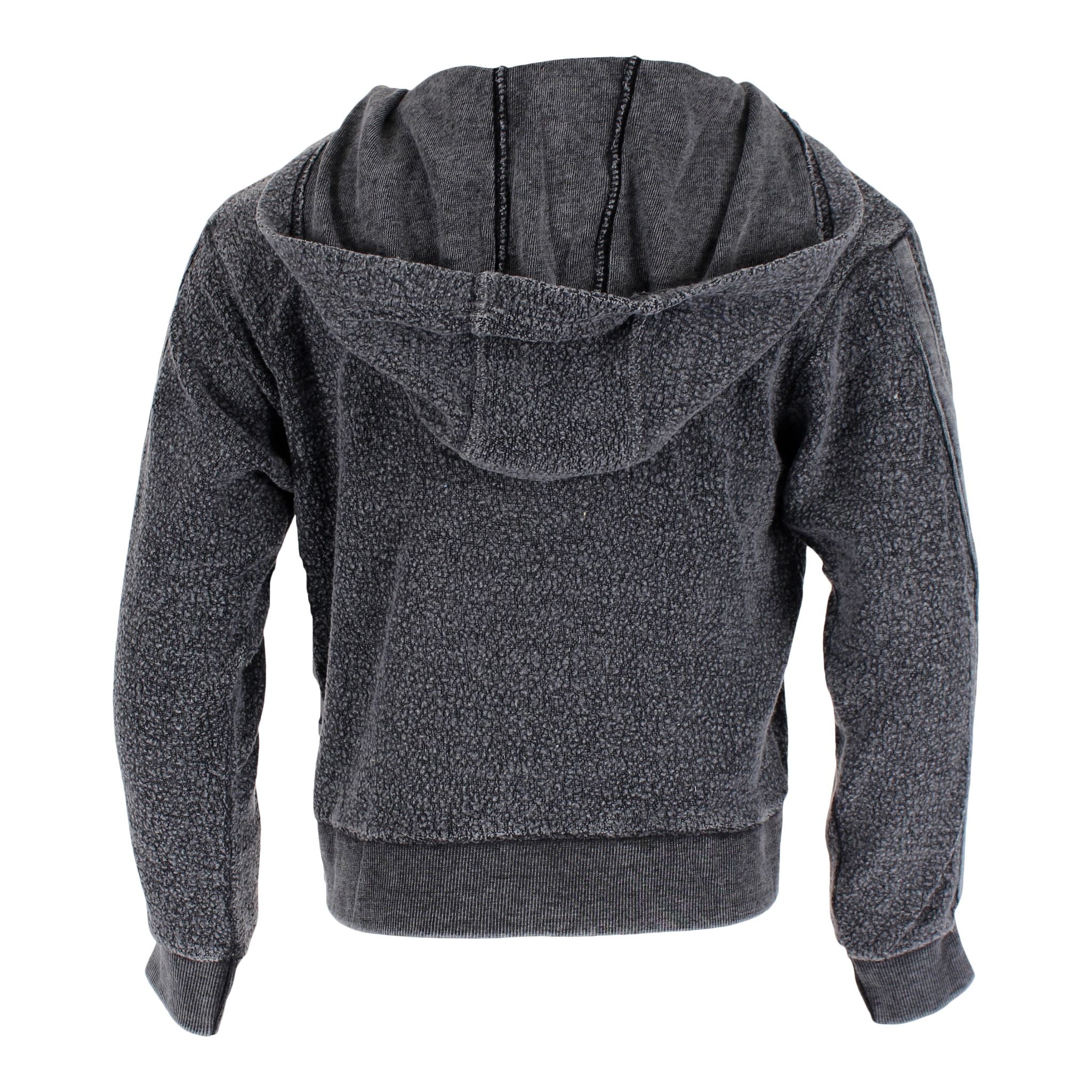 Charcoal Lace Up Hoody - Denny's