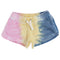 Pink/Yellow/Blue Burnout Short - Denny's