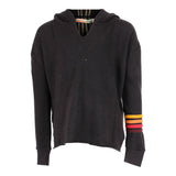 Burnout Hoody with Multi Stripes - Denny's