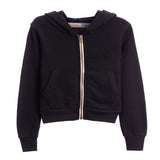Crop Burnout Zip Hoodie - Denny's